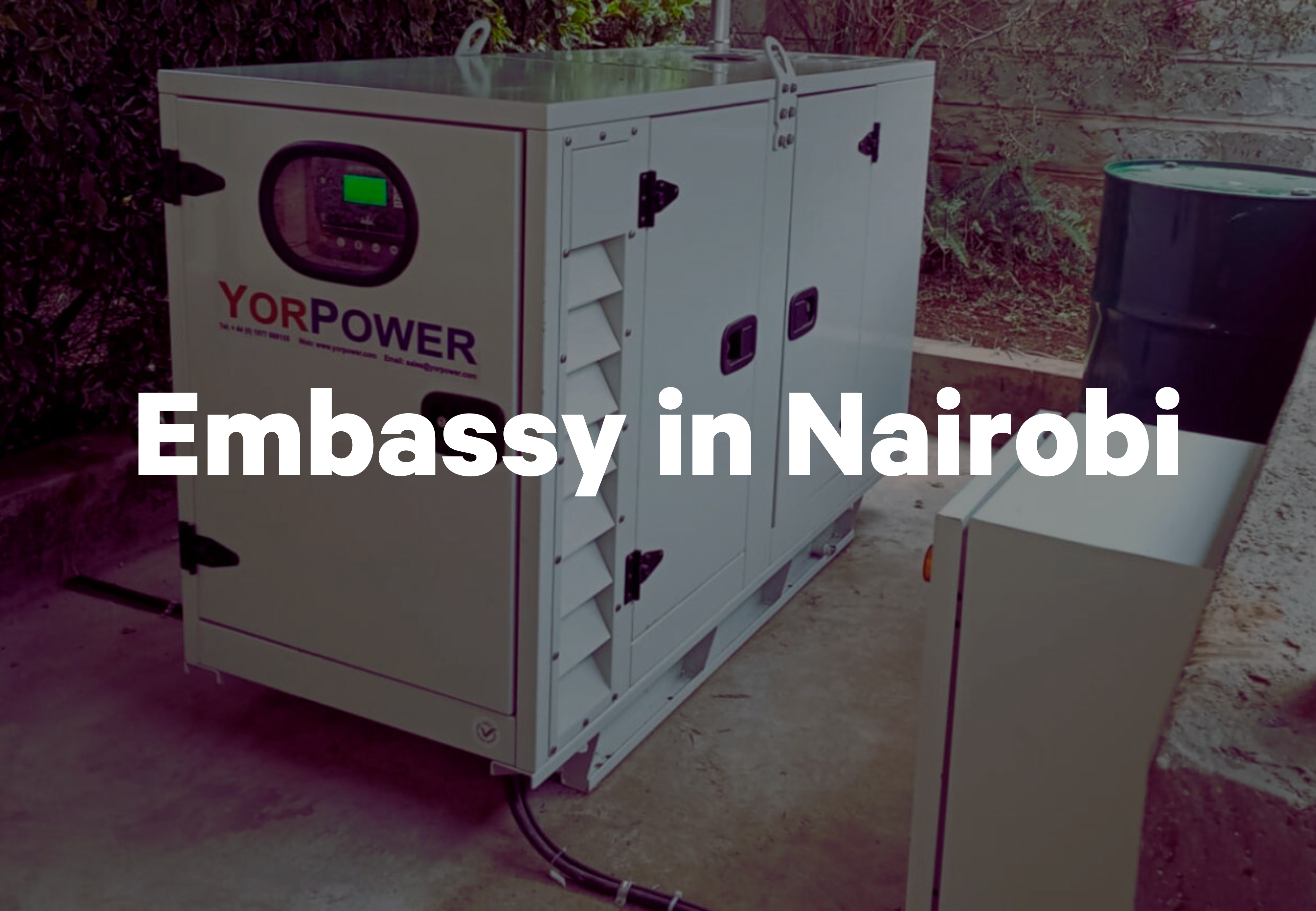 Generator for an Embassy in Nairobi