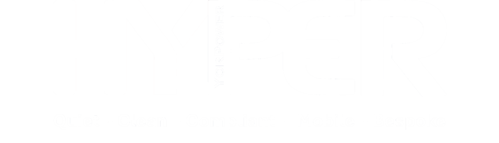 YorPower Hyper Generators Logo in white