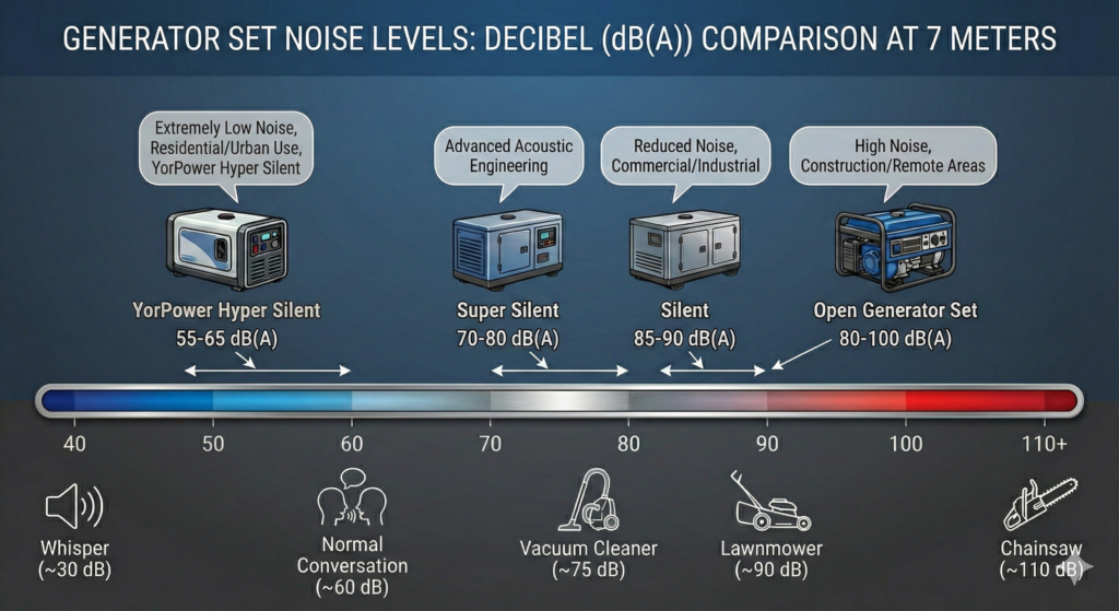 YorPower HYPER - Noise comparison chart