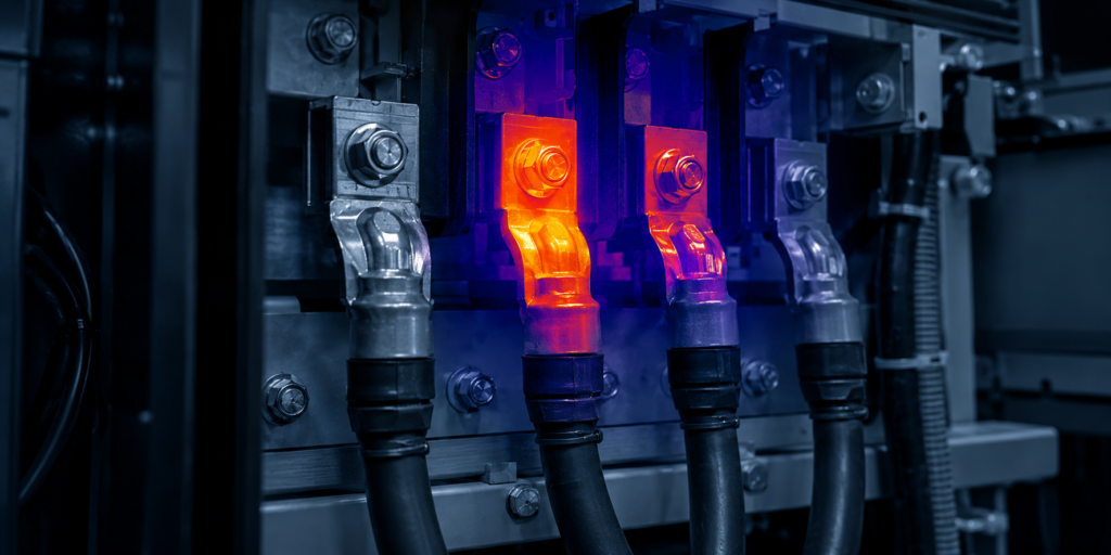 Thermal imaging example on a generator